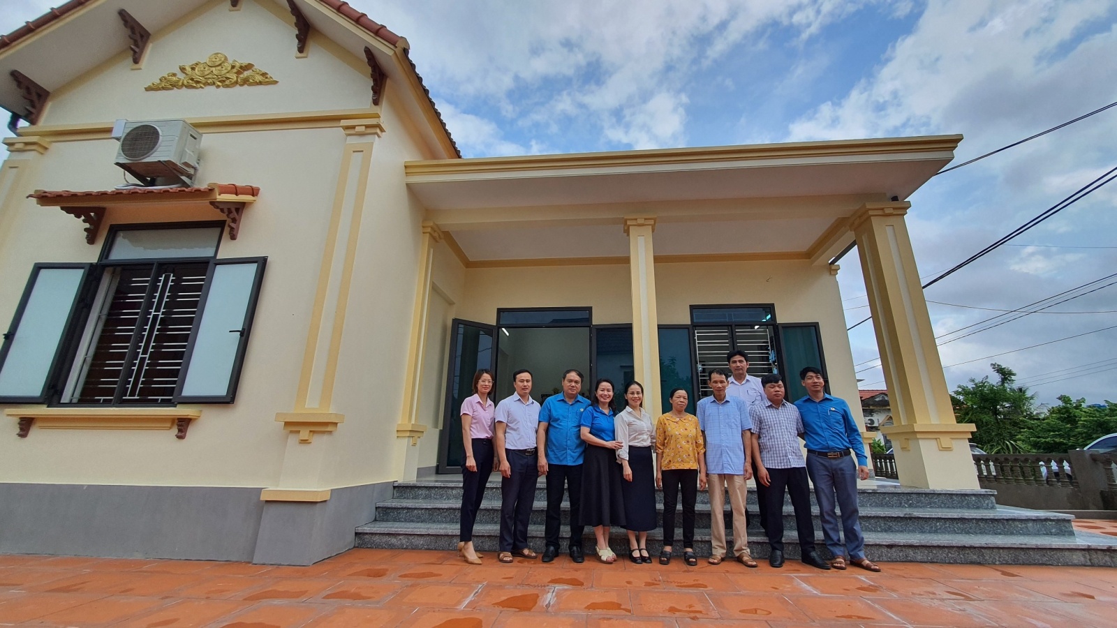 Ngôi nhà mới khang trang của gia đình anh Đềm hiện tại